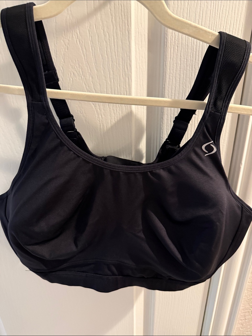 Moving Comfort Black High-Impact Sports Bra with Adjustable Straps